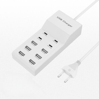 Caricabatterie Usb 10 Porte Con Type C